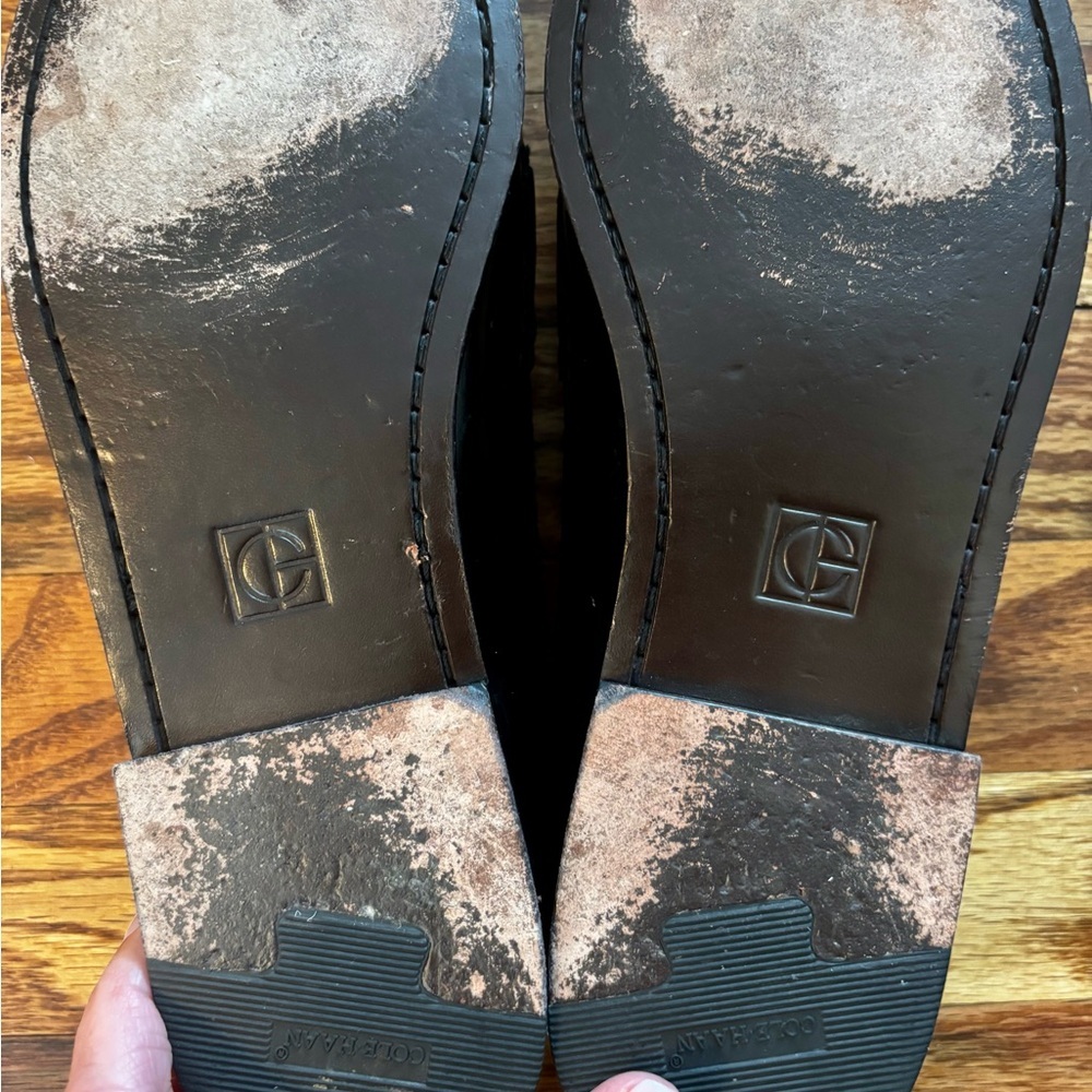 Cole Haan Glossy Black Tassel Loafers - Size 10 - Picture 9 of 9
